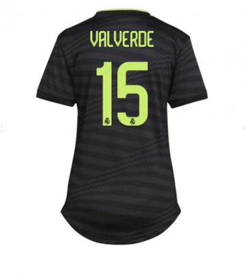 Real Madrid Federico Valverde #15 Tredjedrakt Kvinner 2022-23 Kortermet
